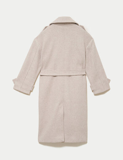 Manteau manches longues taupe