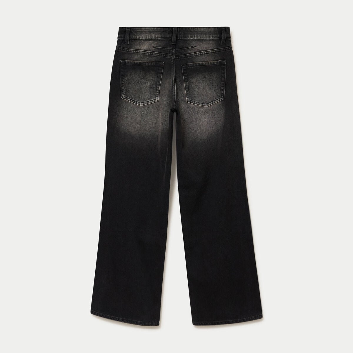 Jean Lenny wide leg taille basse denim noir