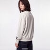 Sweat col rond manches longues blanc