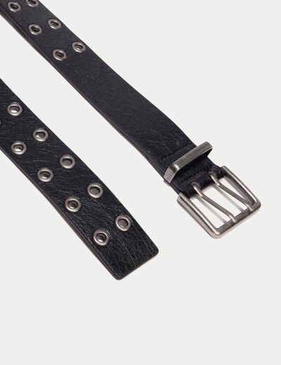 Ceinture large noir ado