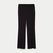 Pantalon bootcut taille basse noir