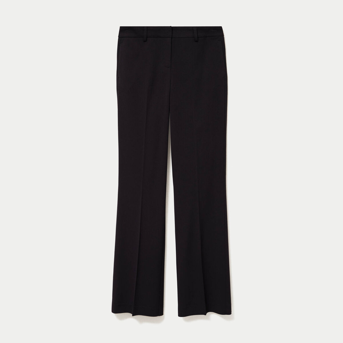 Pantalon bootcut taille basse noir