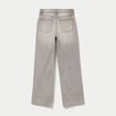 Jean Lenny wide leg taille standard denim gris