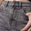 Jean regular taille haute denim gris ado