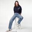 Jean Lenny wide leg taille standard denim double stone