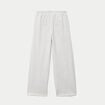 Jogging large en maille ecru