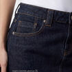 Jupe-short courte en jean denim noir