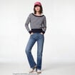 Jean Zoe bootcut taille basse denim double stone