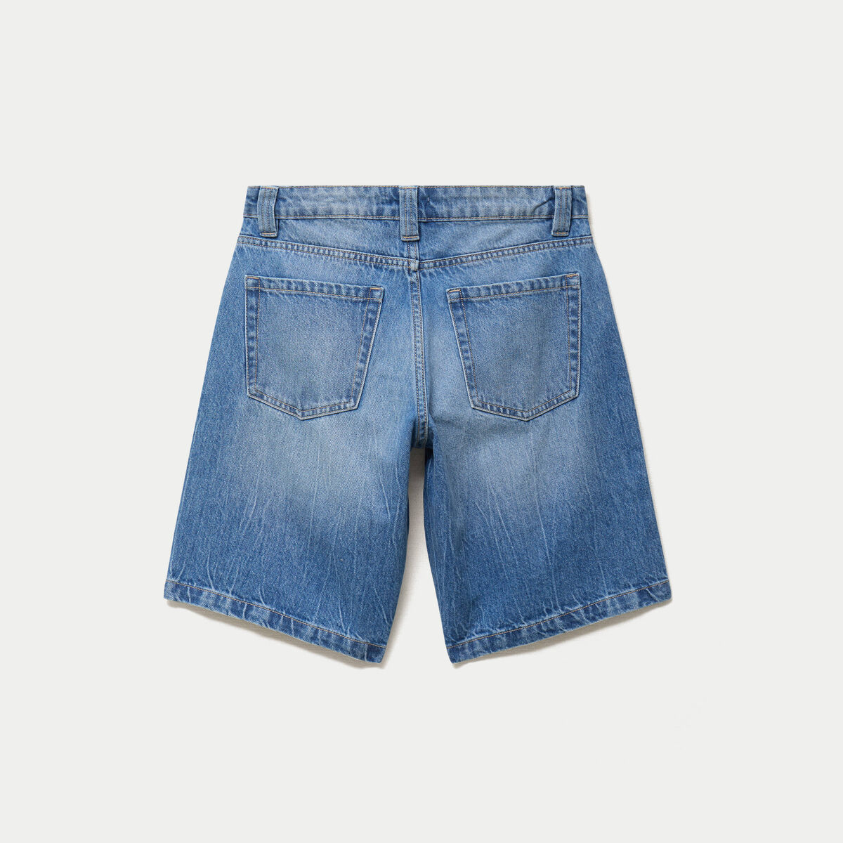 Bermuda large en jean 5 poches denim double stone