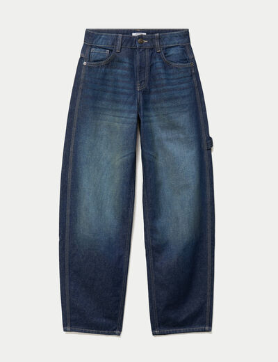 Jean Max loose taille standard denim blue black