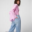 Jean Tom regular taille haute denim bleach