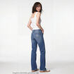 Jean bootcut taille basse denim double stone ado