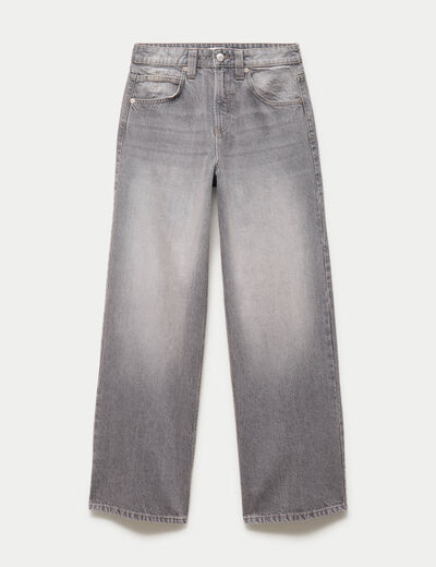 Jean Max baggy taille basse denim gris