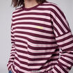 T-shirt manches longues bordeaux
