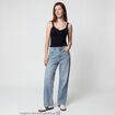 Jean Lenny wide leg standard denim triple stone