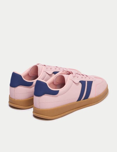 Baskets aspect daim rose ado