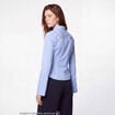 Chemise ajust&eacute;e manches longues bleu ciel