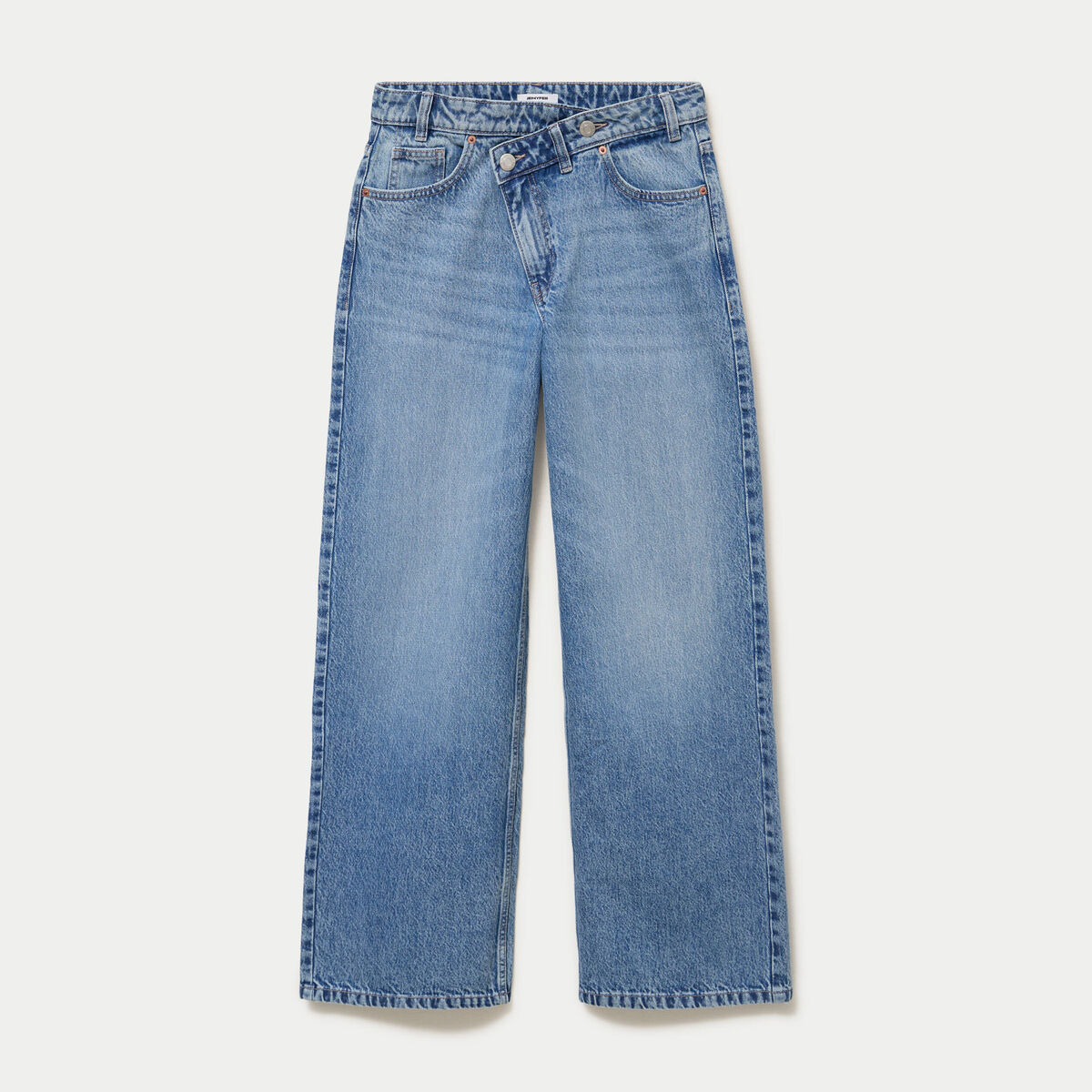Jean Lenny wide leg taille standard denim double stone