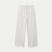 Jogging large en maille ecru