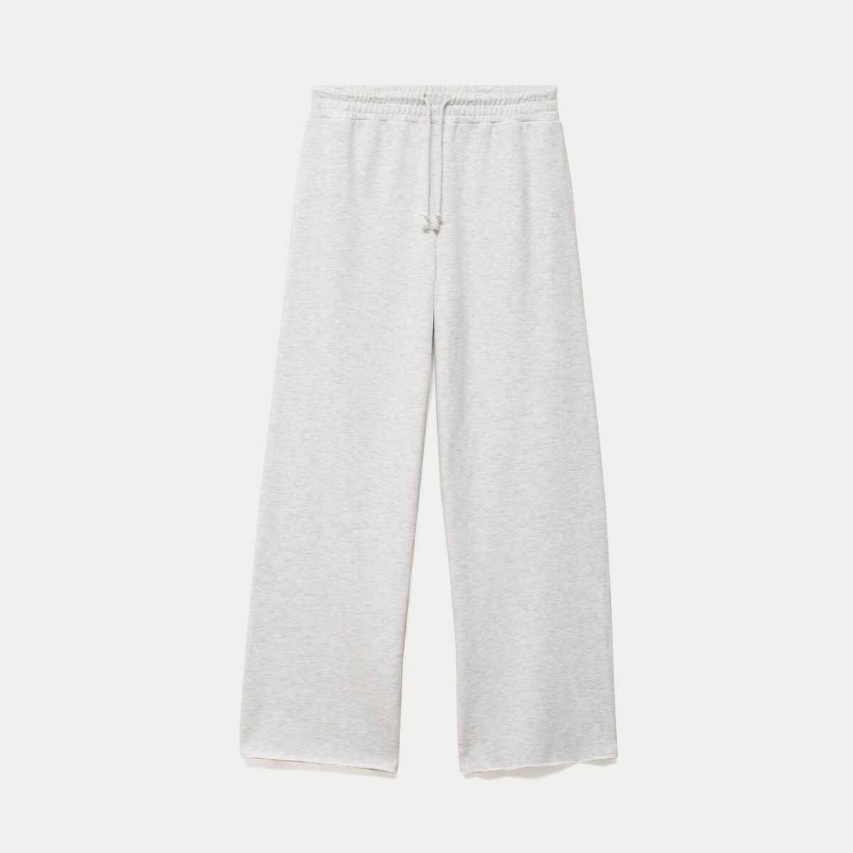 Jogging large en maille ecru