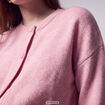 Gilet ajust&eacute; cropped manches longues rose
