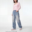 Jean Max baggy taille standard denim bleach