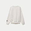 Sweat col rond manches longues blanc