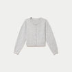 Gilet ajust&eacute; cropped manches longues blanc