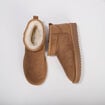 Chaussures aspect daim orange fonc&eacute;