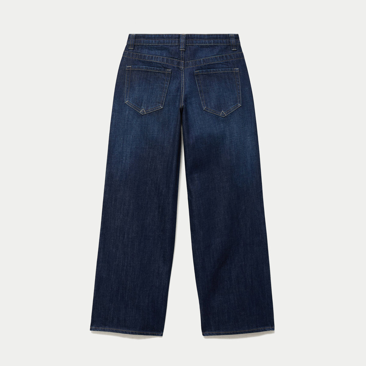 Jean loose taille basse denim brut ado