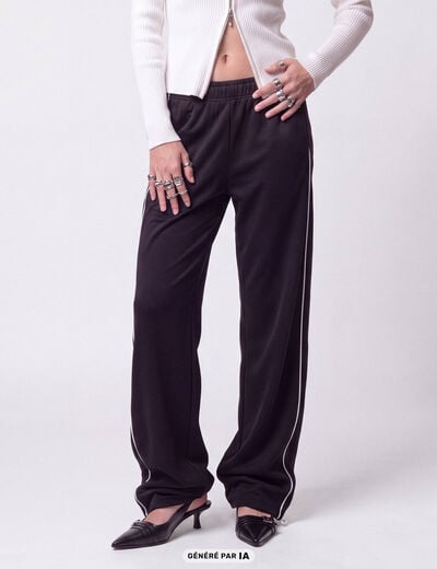 Jogging coupe ample taille standard noir