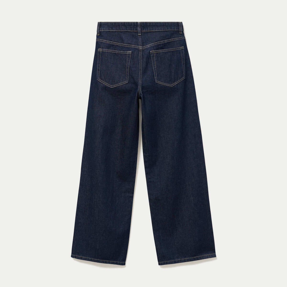 Jean Lenny wide leg taille standard denim brut