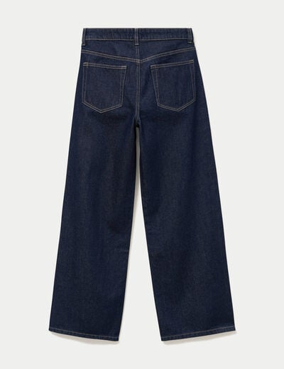 Jean Lenny wide leg taille standard denim brut