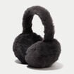 Cache-oreilles en fausse fourrure gris