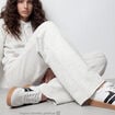 Jogging large en maille ecru