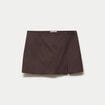 Jupe marron fonc&eacute;