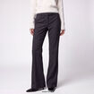 Pantalon bootcut stretch taille standard gris fonc&eacute;