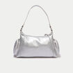 Sac &agrave; main gris argent