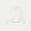 Pull ajust&eacute; d&eacute;collet&eacute; manches longues ecru