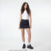 Jupe-short courte en jean denim noir