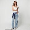 Jean Lenny wide leg taille standard denim bleach