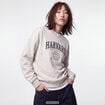Sweat col rond manches longues blanc