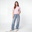 Jean wide leg taille basse denim double stone ado