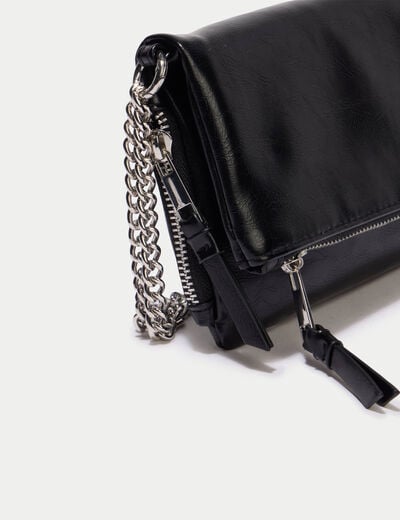Sac avec cha&icirc;ne noir ado