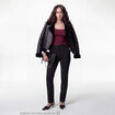 Pantalon bootcut taille basse noir