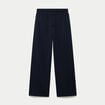 Jogging large en maille bleu marine