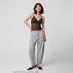 Jogging coupe ample taille standard gris clair ado