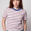 T-shirt ajust&eacute; manches courtes blanc
