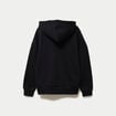 Sweat boyfriend brillant &agrave; capuche noir