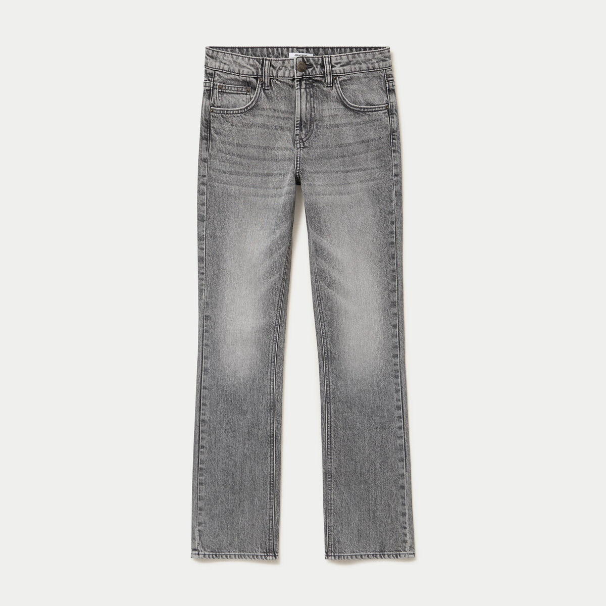 Jean regular taille standard denim gris ado